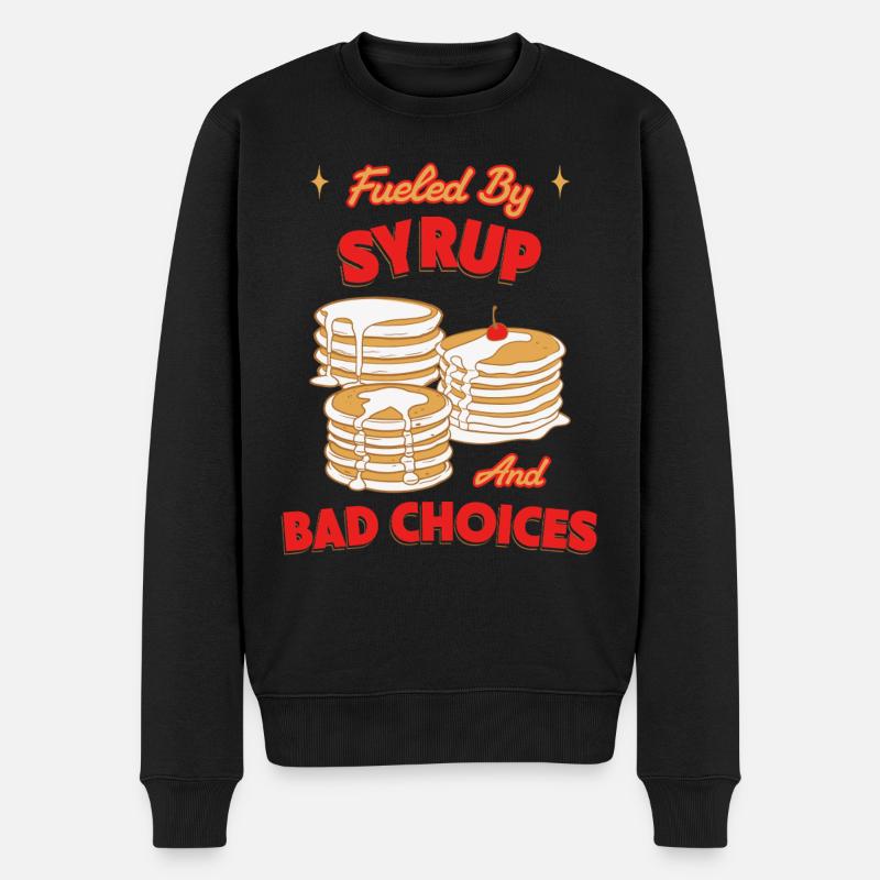 Butter Waffles Breakfast Fan Shirt - Pull Premium bio Homme - noir