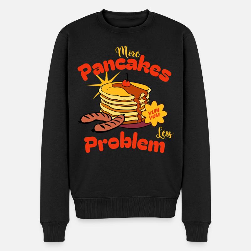 Frische Waffeln Lustiges Geschenk - Männer Premium Bio Pullover - Schwarz
