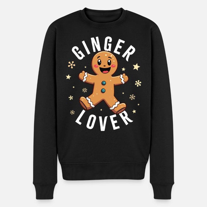 Amateur de gingembre - Pull Premium bio Homme - noir