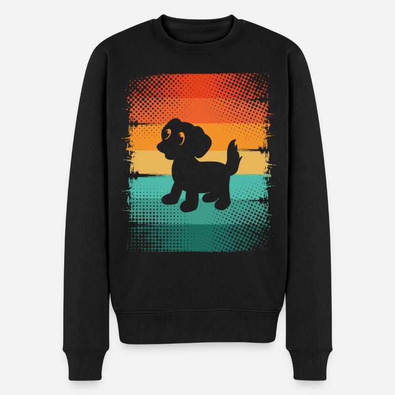 Chien Chiot - Pull Premium bio Homme - noir