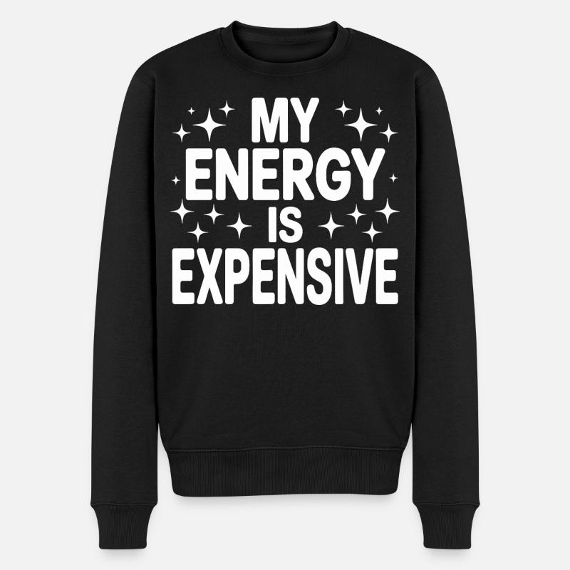 Mon énergie est chère - Pull Premium bio Homme - noir