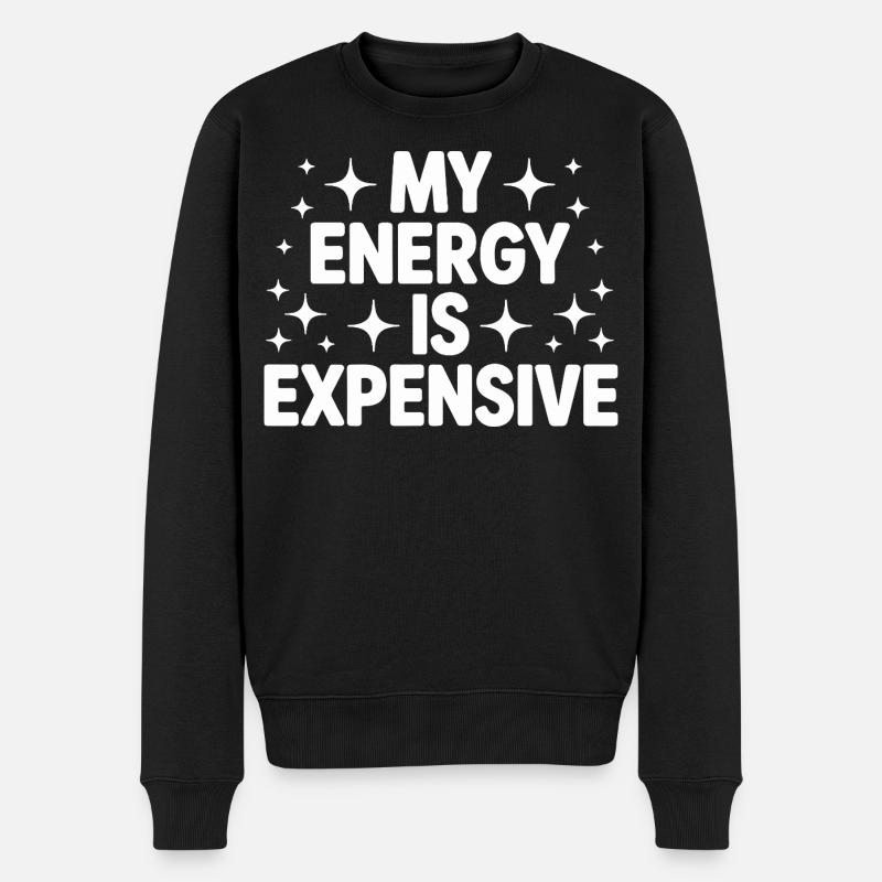 Mon énergie est chère - Pull Premium bio Homme - noir