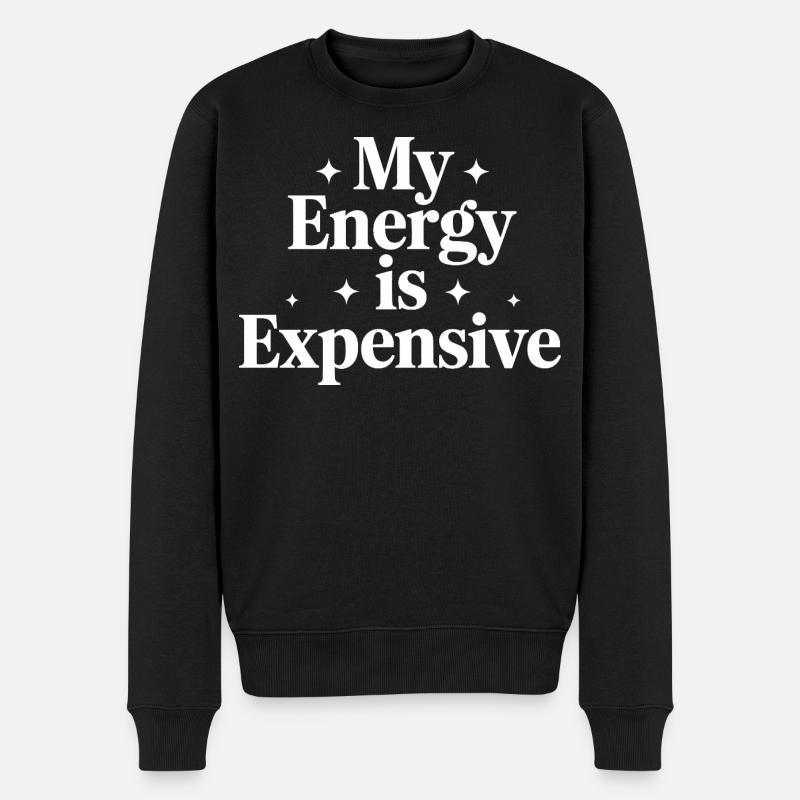 Mon énergie est chère - Pull Premium bio Homme - noir