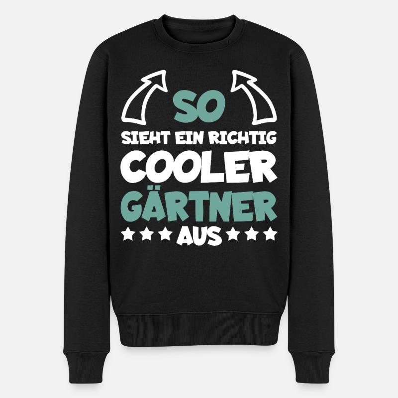 Jardinier vraiment cool drôle dire cadeau - Pull Premium bio Homme - noir