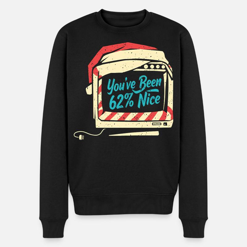 Tech Weihnachtsmann KI Humor Sarkastisch Geschenk - Männer Premium Bio Pullover - Schwarz