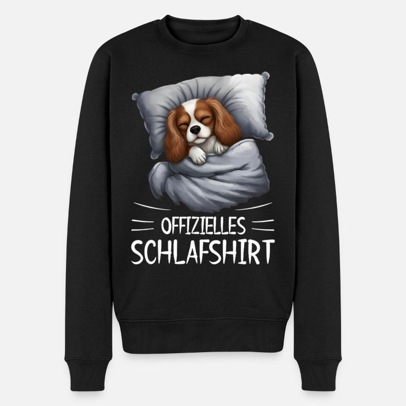 Cavalier King Charles Spaniel Chemise de nuit pour chien - Pull Premium bio Homme - noir