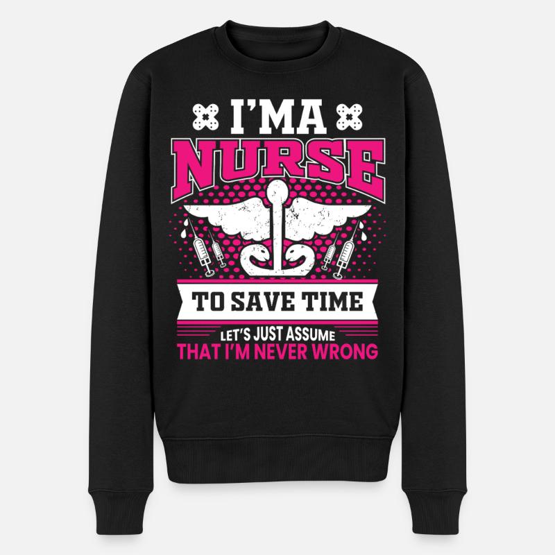 infirmier - Pull Premium bio Homme - noir