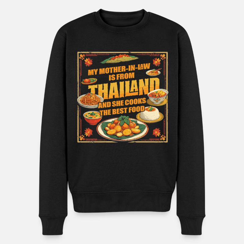 Belle-mère thaïlandaise Thaïlande - Pull Premium bio Homme - noir