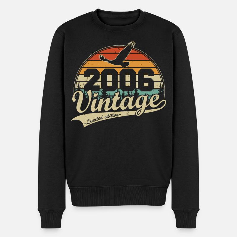 Vintage 2006 Vintage Rétro Cadeau d’anniversaire - Pull Premium bio Homme - noir