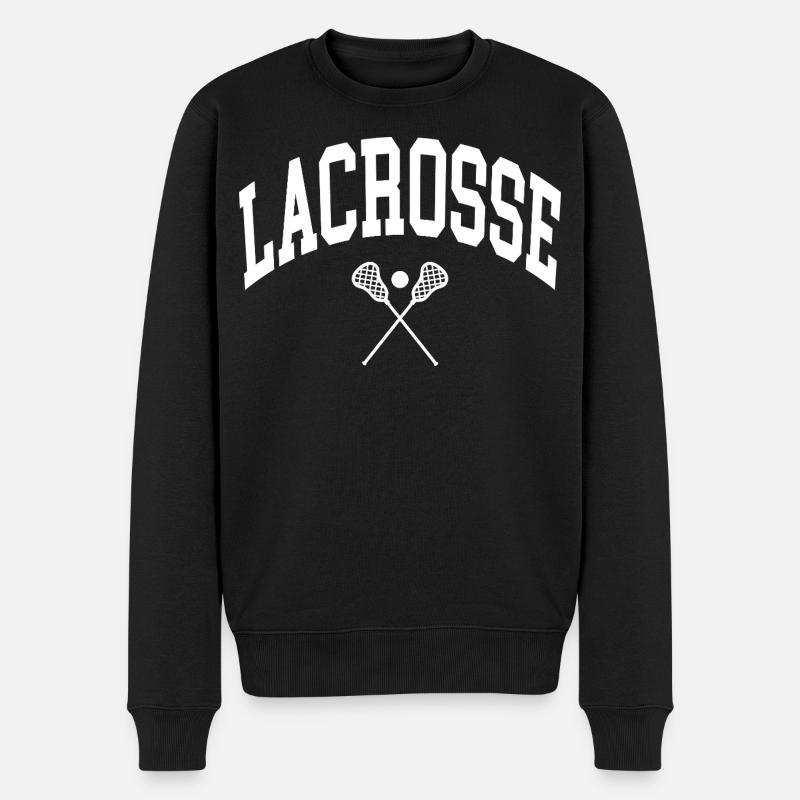 Lacrosse  - Männer Premium Bio Pullover - Schwarz