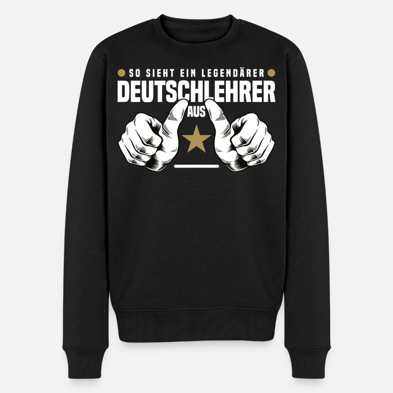 Professeur d’allemand - Pull Premium bio Homme - noir