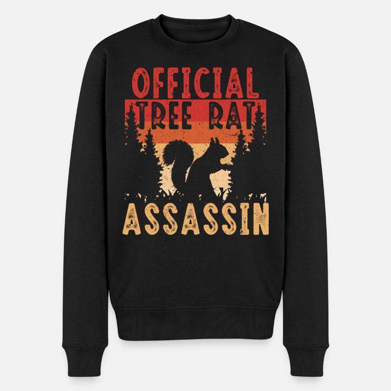 Chasseur d’écureuils Rat arboricole - Pull Premium bio Homme - noir