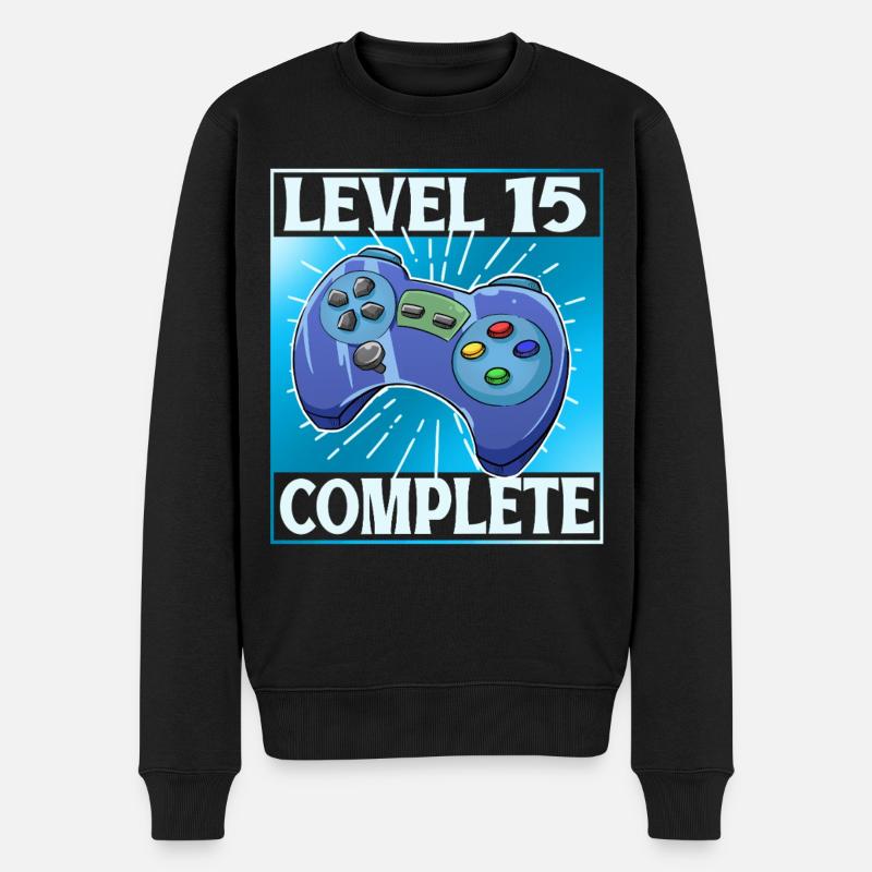 Niveau 15 terminé - Pull Premium bio Homme - noir