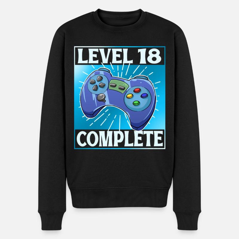 Niveau 18 terminé - Pull Premium bio Homme - noir