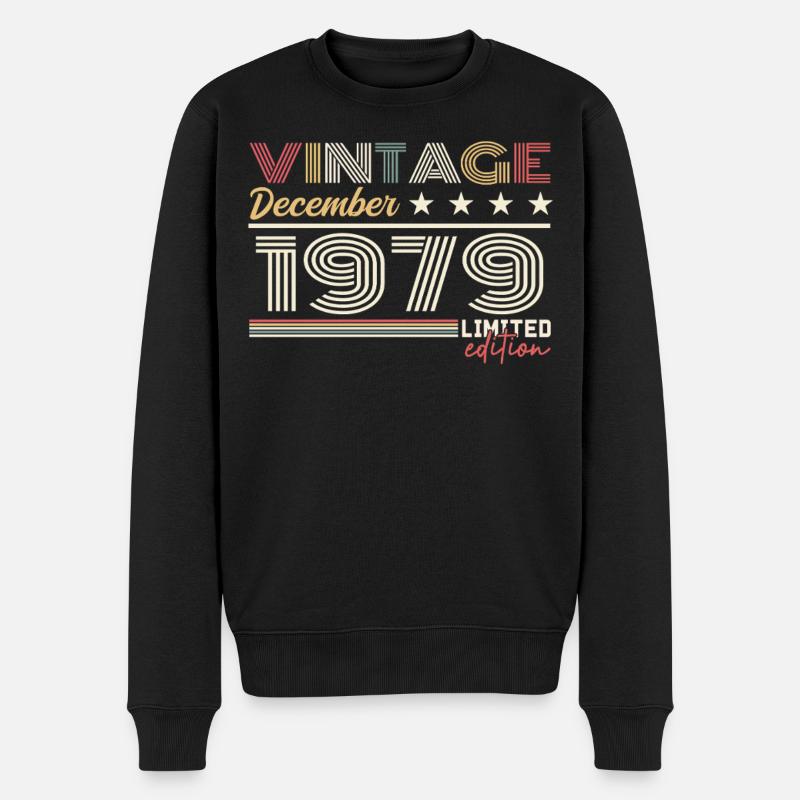 Cadeau Décembre 1979 - Pull Premium bio Homme - noir