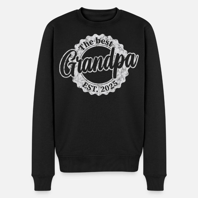 Le meilleur papy depuis 2025 - Pull Premium bio Homme - noir