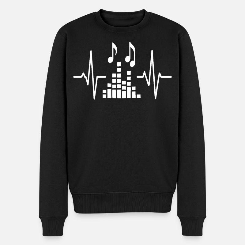 Musique Beatwave Pulse - Pull Premium bio Homme - noir