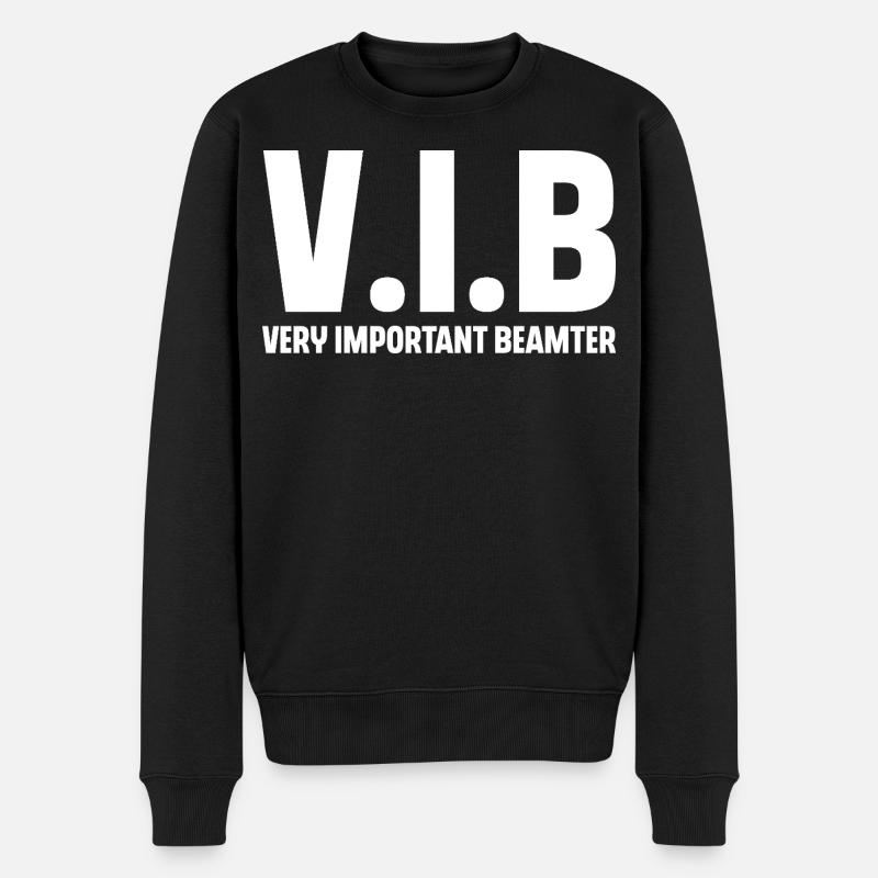 Beamter - Männer Premium Bio Pullover - Schwarz