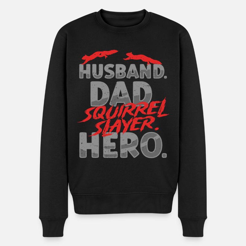 Chasseur d’écureuils Rat arboricole - Pull Premium bio Homme - noir