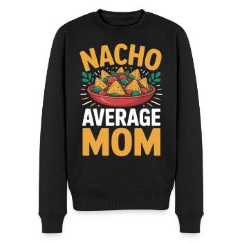 Nacho Maman Moyenne Drôle - Pull Premium bio Homme - noir - Devant - Nico (187cm)