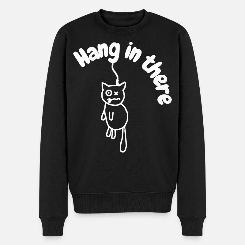 Hanginthere4 - Pull Premium bio Homme - noir