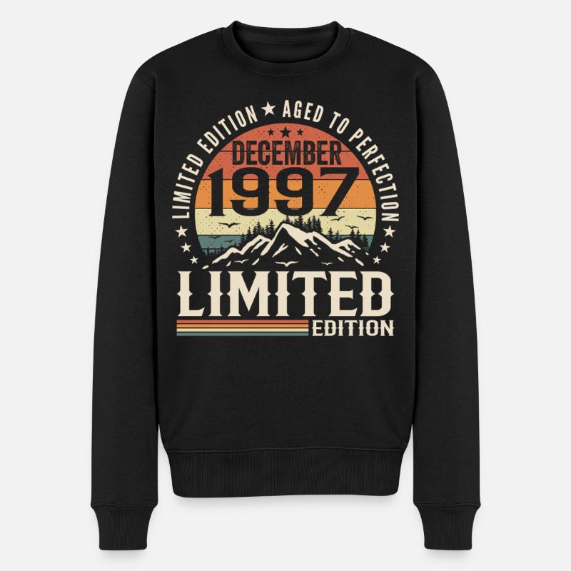 Décembre 1997 - Pull Premium bio Homme - noir