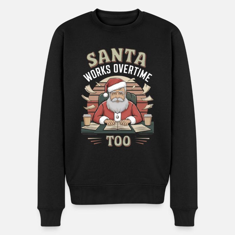 Humour de bureau Noël - Pull Premium bio Homme - noir