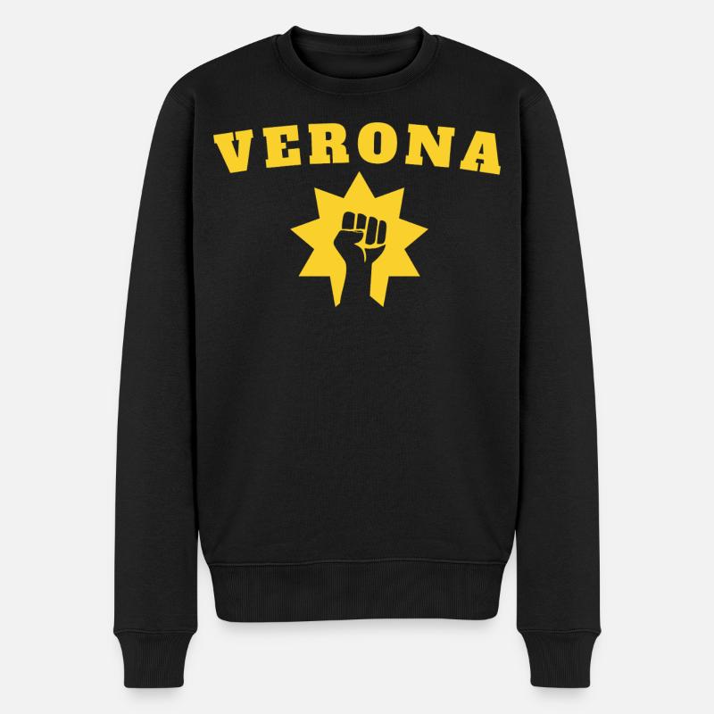 Verona - Männer Premium Bio Pullover - Schwarz