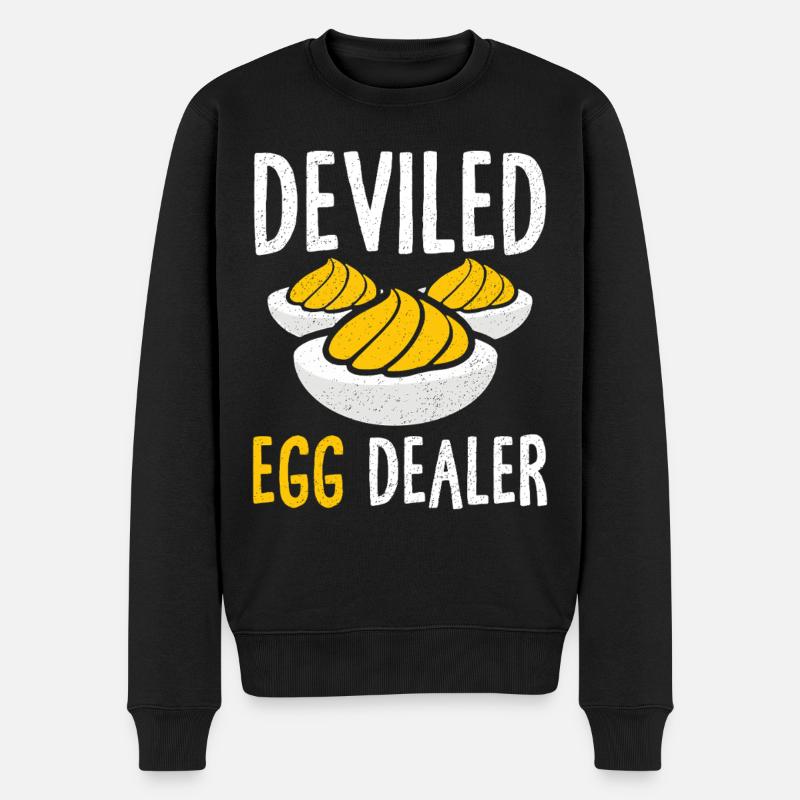 Stuffed Eggs Deviled Eggs Thanskgiving - Men's Premium Organic Jumper - black