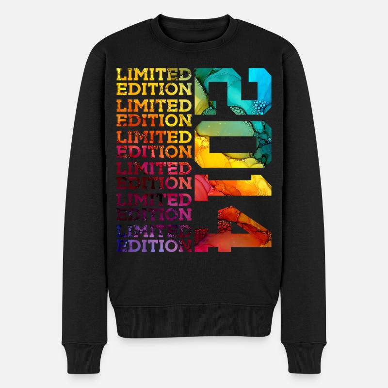 LIMITED EDITION 2014 12 JAHRE 12. GEBURTSTAG - Männer Premium Bio Pullover - Schwarz