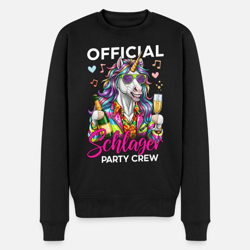 Équipe officielle de Schlager Party - Pull Premium bio Homme - noir