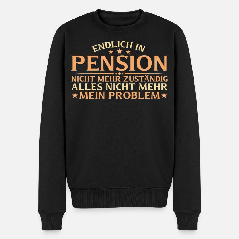Pension Plus responsable - Retraité - Pull Premium bio Homme - noir