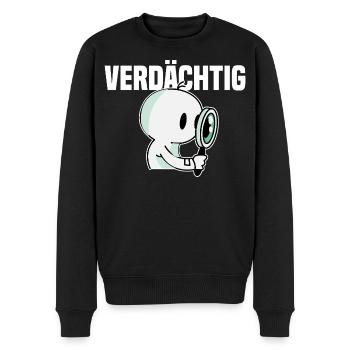 Detective - Men's Premium Organic Jumper - black - Front - Nico (187cm)