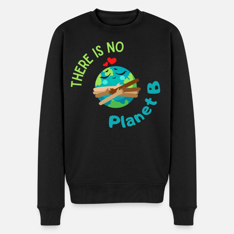 Il n’y a pas de planète B – des graphiques écologiques avec la Terre - Pull Premium bio Homme - noir