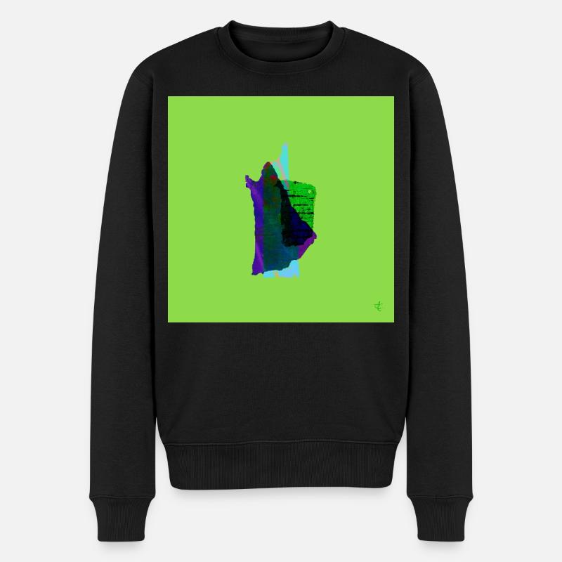 TEXTURA_DE_COLOR_#08 - Männer Premium Bio Pullover - Schwarz