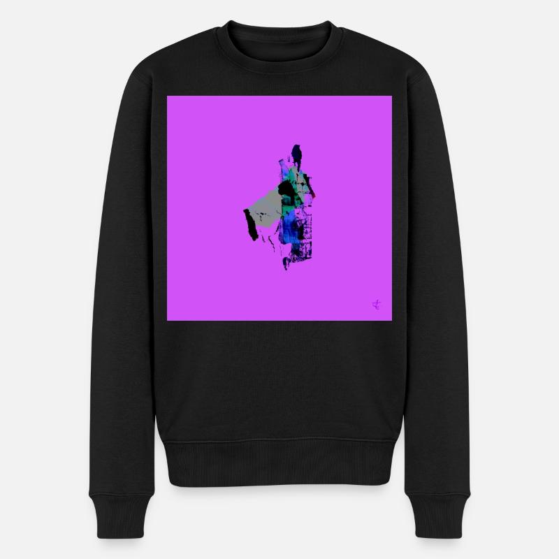 TEXTURA_DE_COLOR_#21 - Pull Premium bio Homme - noir