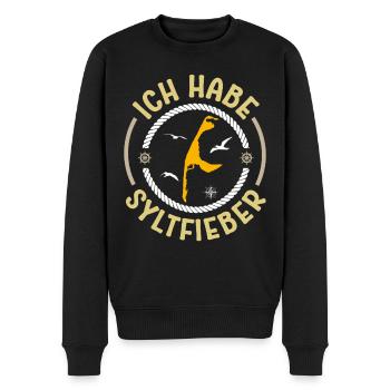 Nordsee Urlaub HABE SYLT FIEBER Lustiges - Männer Premium Bio Pullover - Schwarz - Vorne - Nico (187cm)