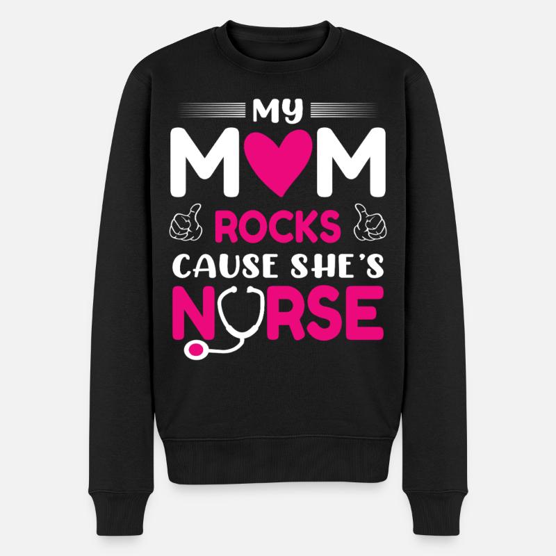 Infirmière Mère - Pull Premium bio Homme - noir