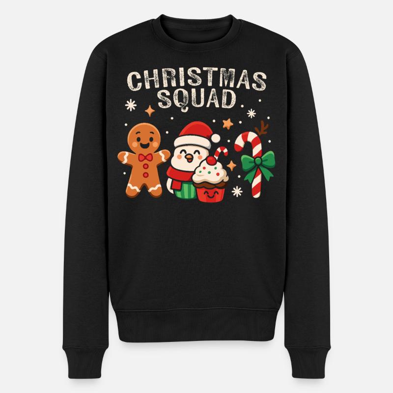Escouade de Noël - Funny Candy - Pull Premium bio Homme - noir