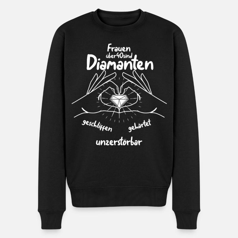 40e anniversaire - Pull Premium bio Homme - noir