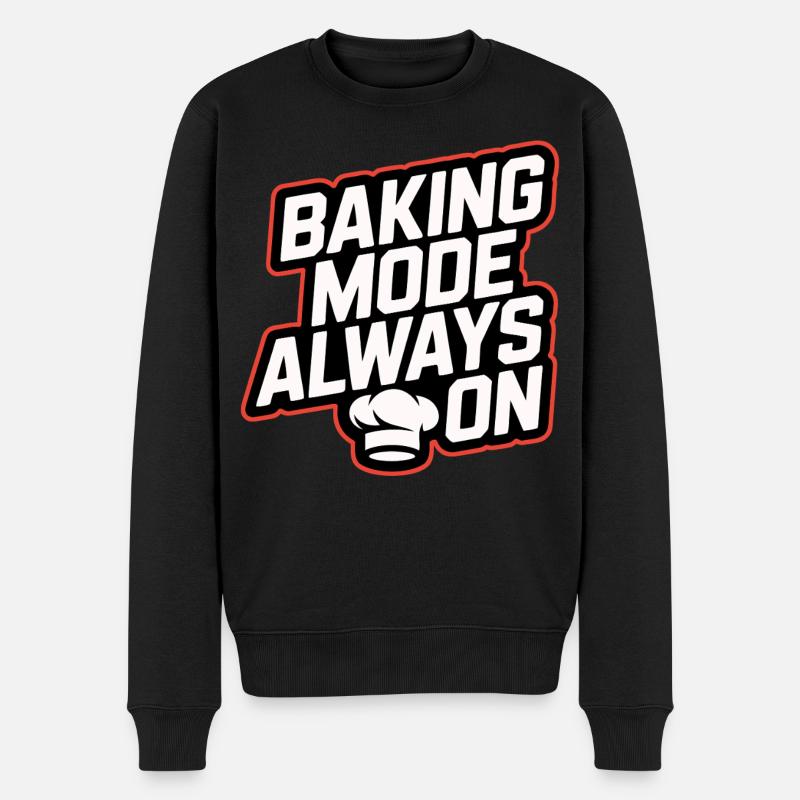 Backmodus Immer An - Männer Premium Bio Pullover - Schwarz