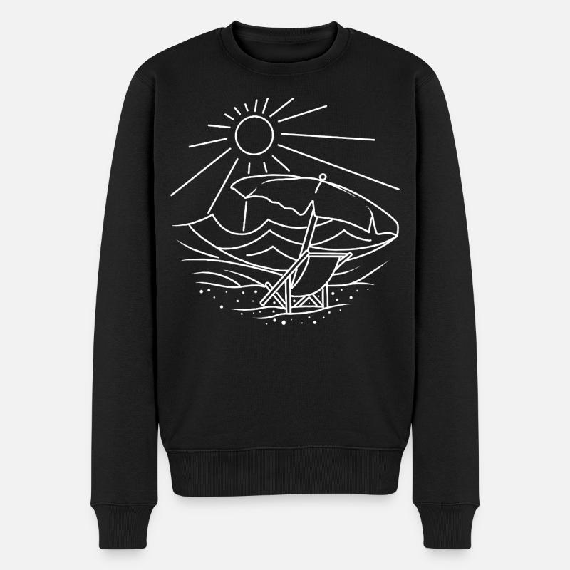 Vacances Sunrise Island Beach - Pull Premium bio Homme - noir