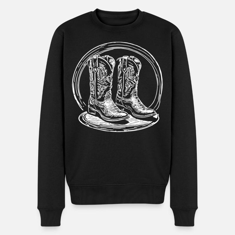 Bottes western Silhouette - Pull Premium bio Homme - noir