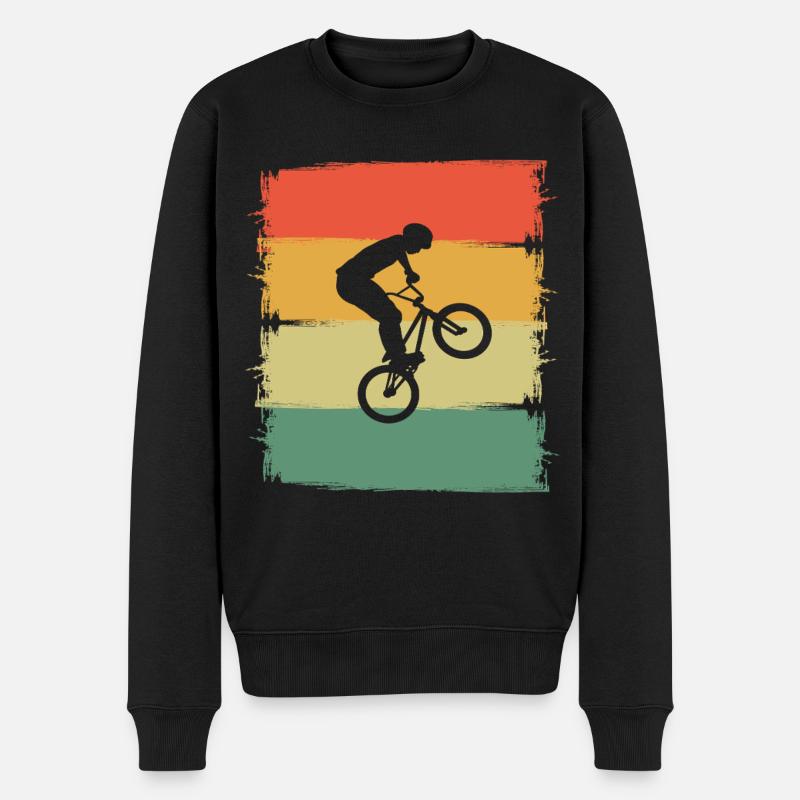 Bmx - Männer Premium Bio Pullover - Schwarz
