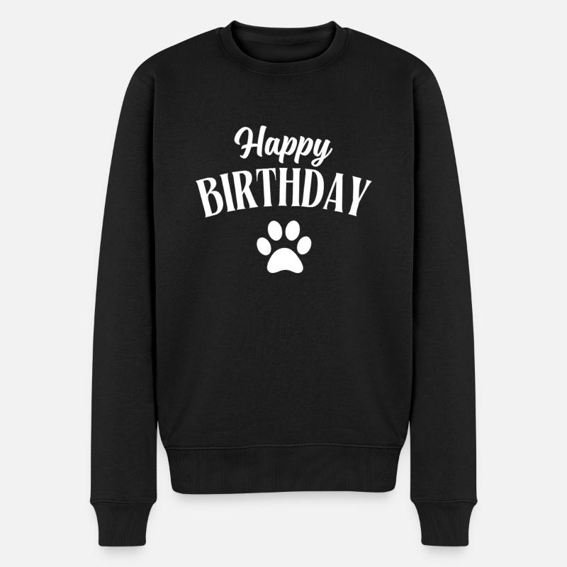 Joyeux anniversaire chien - Pull Premium bio Homme - noir