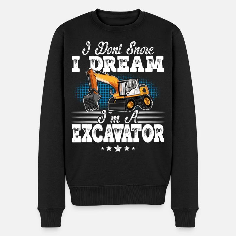 Excavator Operator - Men's Premium Organic Jumper - black
