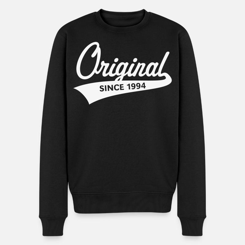Original depuis 1994 (Année de naissance, anniversaire / W) - Pull Premium bio Homme - noir