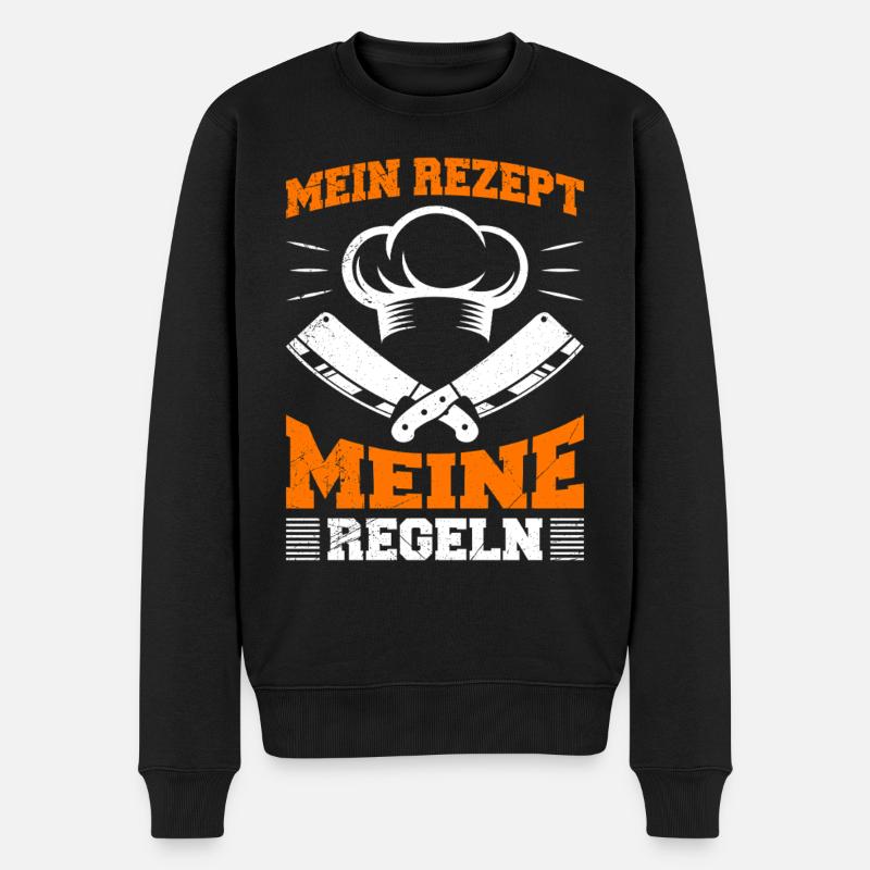 Chef : MA RECETTE MES RÈGLES Amusant - Pull Premium bio Homme - noir