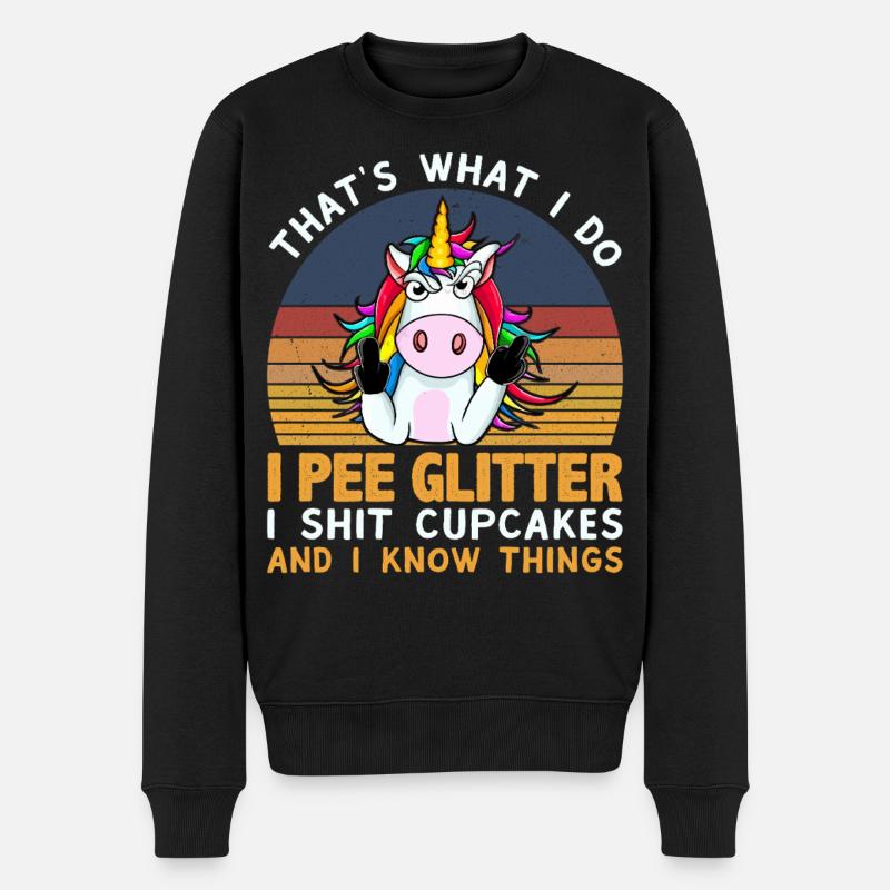 Licorne - Pull Premium bio Homme - noir