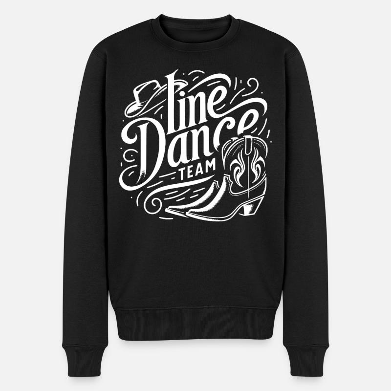 Time Dance Team - Männer Premium Bio Pullover - Schwarz
